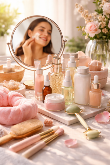 Cosmetics and Skincare Routine