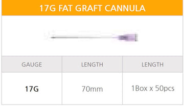 Allure Fat Graft Cannula (Box of 50 pcs)