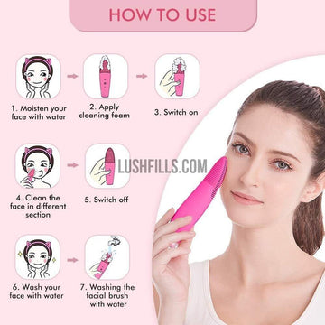 Rechargeable Waterproof Facial Brush
