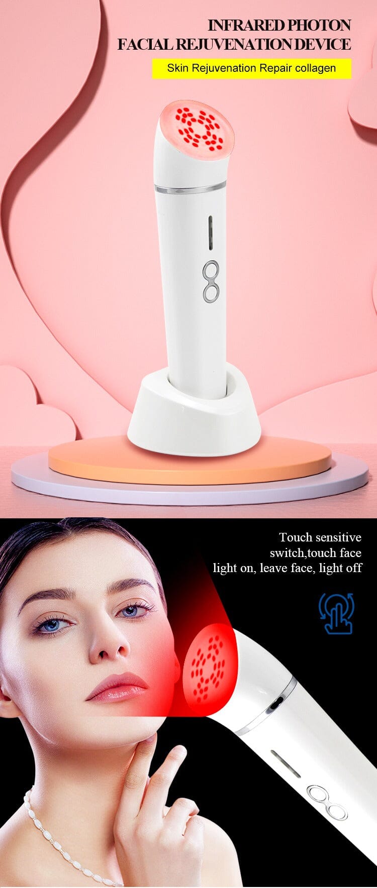 Red Light Therapy Tightening Machine Facial Massager