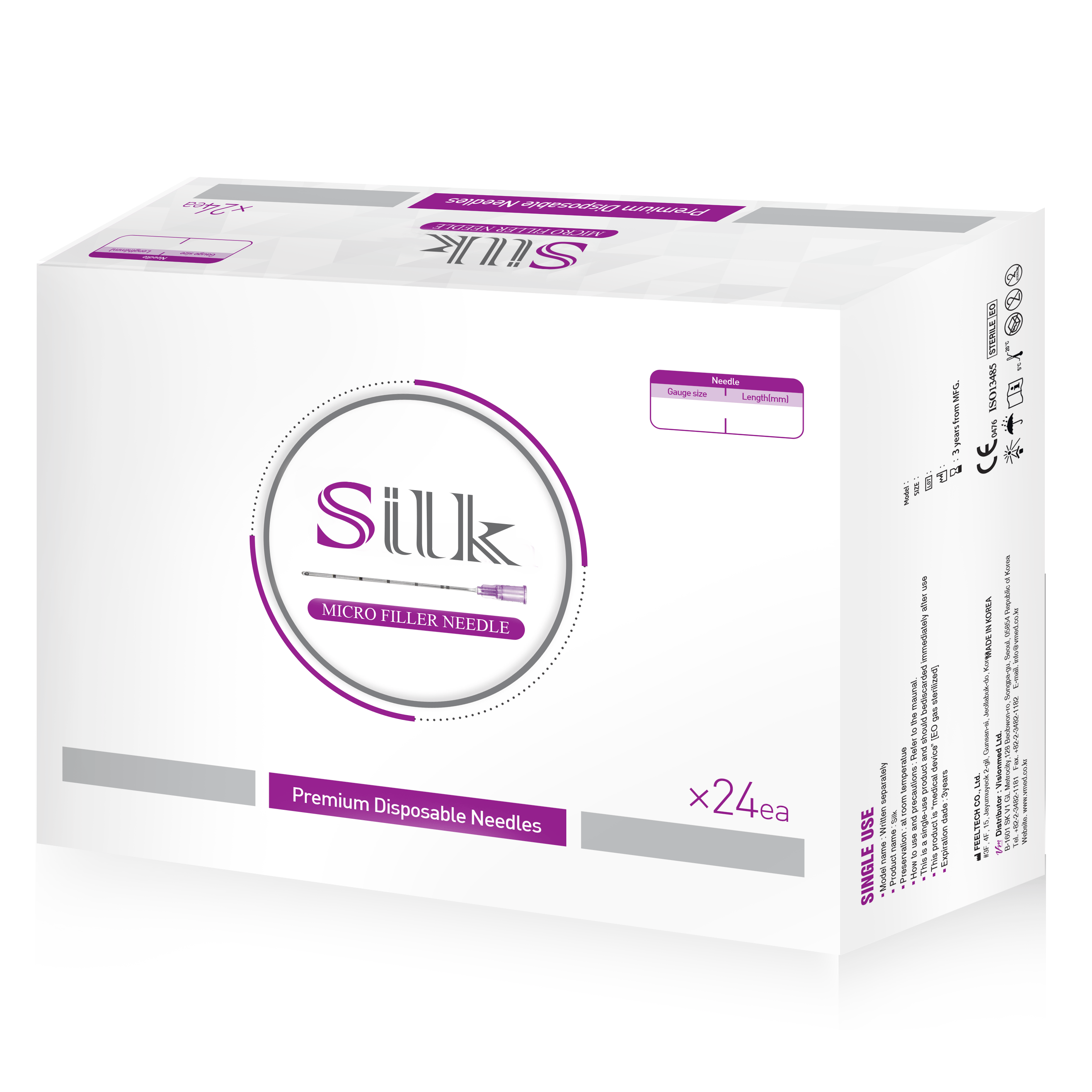 Silk Cannula 25G X 40mm (24 Per Box)