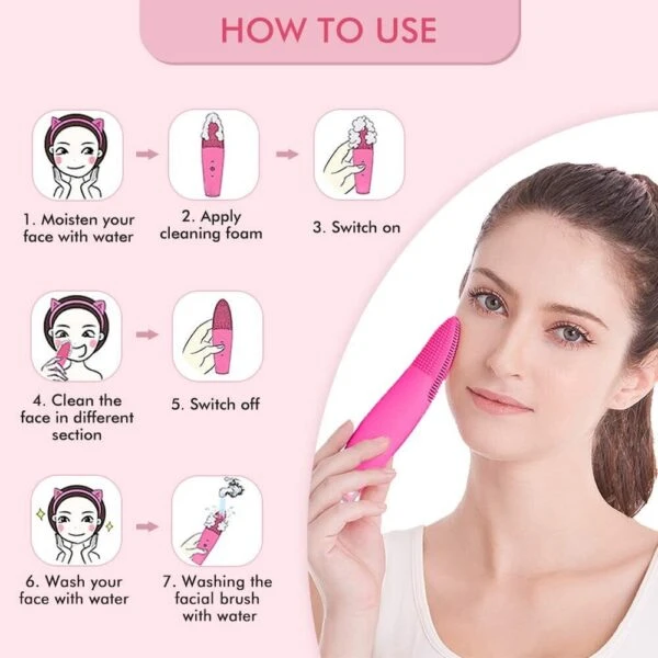 Rechargeable Waterproof Facial Brush