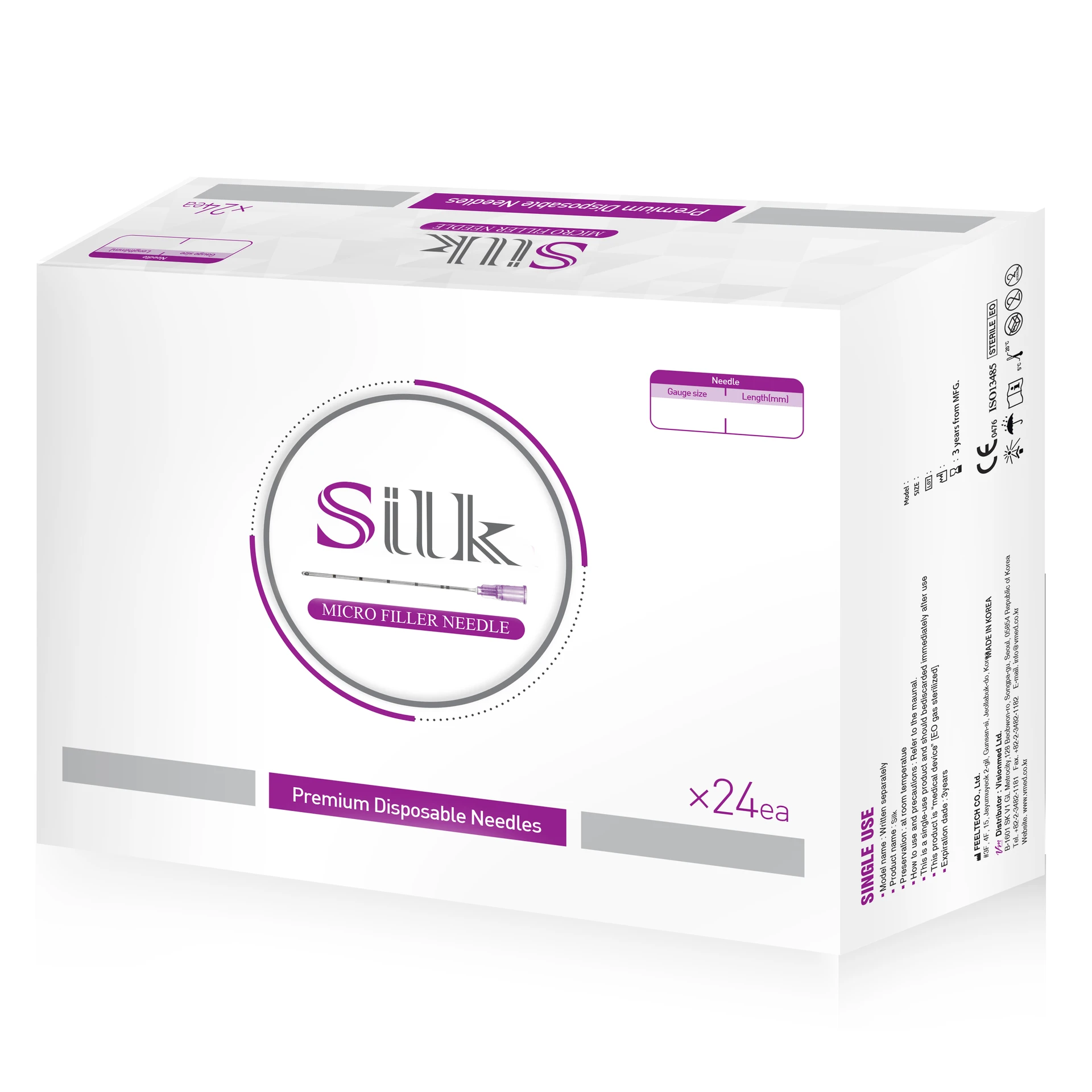 Silk Cannula 25G X 40mm (24 Per Box)
